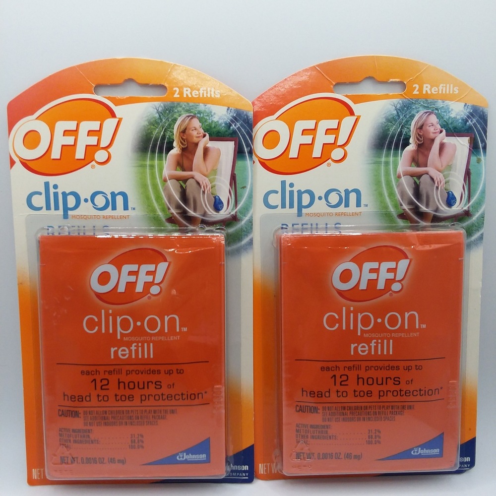 Lot of 2 OFF! Clip-On Mosquito Repellent Refills‎ 2 Packs - 4 Refills Total - Picture 3 of 10